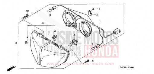 PROJECTEUR (CBF600S/SA) CBF600S5 de 2005